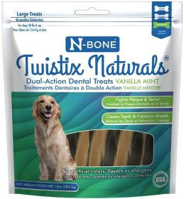 N-Bone Twistix NaturalsVanilla Mint Dental Treats Large