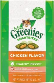 Greenies SmartBites Healthy Indoor Chicken Flavor Cat Treats