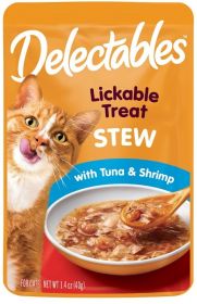 Hartz Delectables Stew Lickable Cat Treats - Tuna & Shrimp