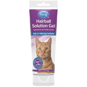 Pet Ag Hairball Solution Gel for Cats - 3.5 oz