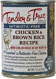 T&t chkn brn rce can dog ( 12 x 13.2 oz   )