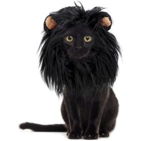 Polyester  Headgear Wig Hat Dog Cat Lion Shape Costume Pet Supplies S