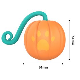 Cat 2-speed Interactive Toys Ball with Led Light 3pcs Feathers Type-c Charging Built-in 500mah Battery Pumpkin