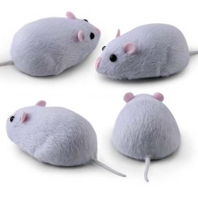 Wireless Remote Control Rat Toy Simulation Infrared Electronic Mouse Model for Cat Dog Scary Trick Toys White