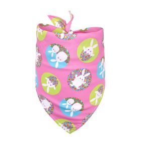 Easter Pet Triangle Scarf Dog Holiday Lip Towel