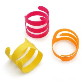 FAT CAT Looney Loops Cat Toy Pink; Yellow; Orange One Size 3 Pack