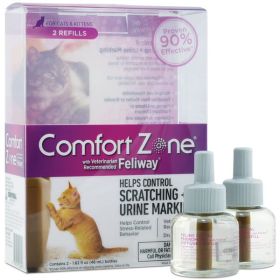 Comfort Zone Cat Calming Diffuser Refill; 48 ml-2 Pack; 60 Day Use 2 Pack