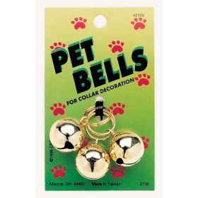 Coastal Round Cat Bell Gold 1 in 3 Pack