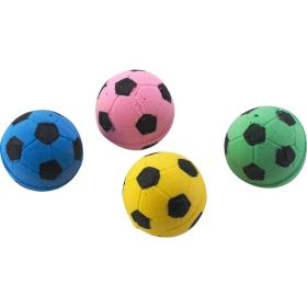 Spot Sponge Soccer Ball Cat Toy Multi-Color 4 Pack