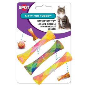 Spot Kitty Fun Tubes Catnip Toy Assorted 3.25 in 3 Pack