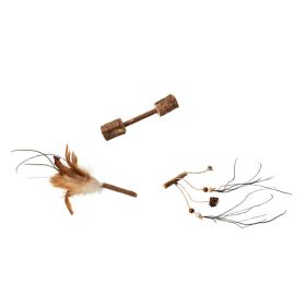 Spot Silver Vine Small Cat Toy Assorted Tan-Brown 3.5in Small