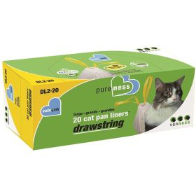 Van Ness Plastics Drawstring Cat Pan Liner White 15 Count Extra-Giant