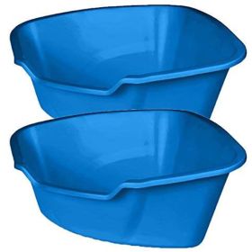 Van Ness Plastics High Side Corner Cat Litter Pan Blue Large