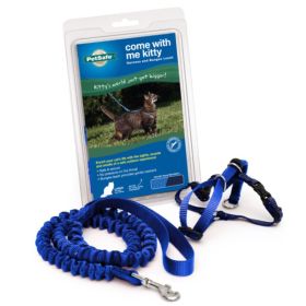 PetSafe Premier Kitty Harness  Bungee Leash Combo Royal Blue/Navy, 1ea/LG