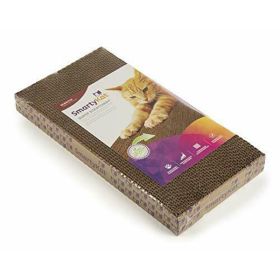 SmartyKat Super Scratcher Double Wide Corrugate with Catnip Scratching Pad Brown