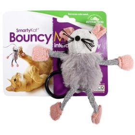 SmartyKat Bouncy Mouse Bungee Cat Toy Assorted