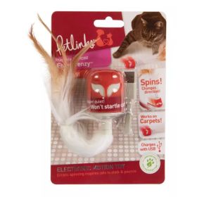 Petlinks Foxy Frenzy Electronic Motion Cat Toy Red; White One Size