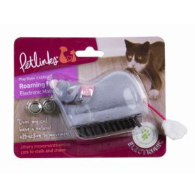 Petlinks Roaming Runner Mouse Electronic Motion Cat Toy Grey One Size