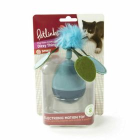 Petlinks Dizzy Thing Spinning Cat Toy Blue; Green One Size